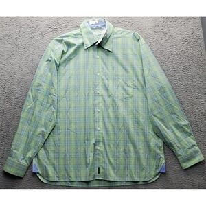 Alex Cannon Shirt Mens XL Multi Plaid Classic Fit Long Sleeve Collar Button Down